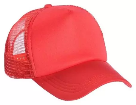 Бейсболка, цвет красный, размер 56-58