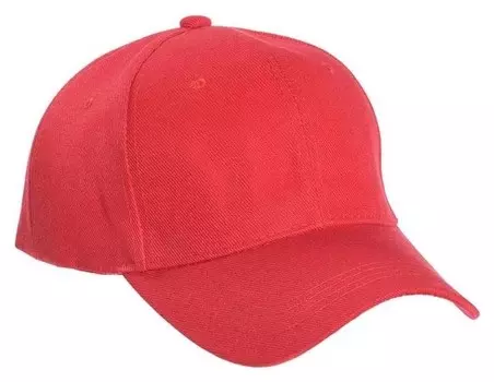 Бейсболка, цвет красный, размер 56-58