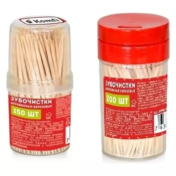 Березовые зубочистки (Объем 150 шт)