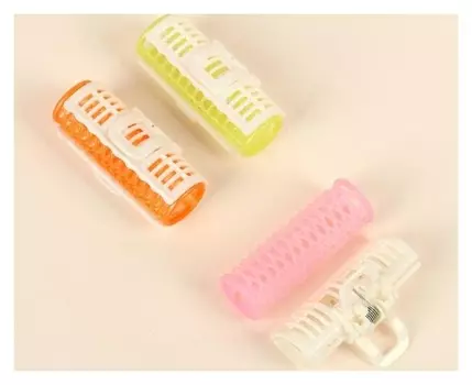 Бигуди с крабом, D = 2,5 см, 7,5 см