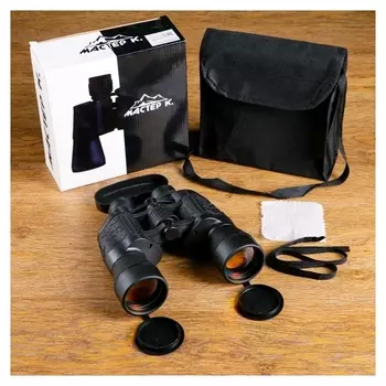 Бинокль 7х50, мастер К. черный, линзы рубин