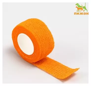 Бинт самофиксирующийся, 2,5 см х 4,5 м, оранжевый