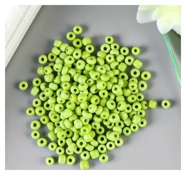 Бисер круглый 6/0 "Оливковый" 20 гр
