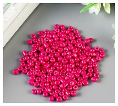 Бисер круглый 6/0 "Розовый перламутр" 20 гр