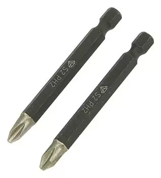 Бита Ritter Diamond Ps20112075, PH 2x70 мм, магнитная, алмазное покрытие, сталь S2, 2 шт.