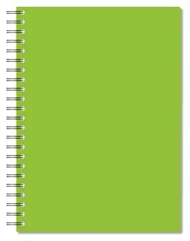 Бизнес-тетрадь а4,96л,кл,спир,пластик,тон.бл. Attache Bright Colours лайм