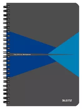 Бизнес-тетрадь А5, обложка картон, клетка, синий