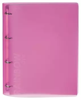 Бизнес-тетрадь Attache Rainbow Style А4 на кольцах, смен.блок, розов