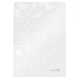 Бизнес-тетрадь Leitz Wow, А5, 80л, тверд. переплет, кл., белый 46281001