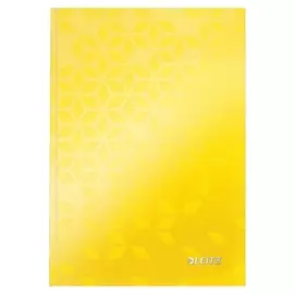 Бизнес-тетрадь Leitz Wow, А5, 80л, тверд. переплет, кл., желтый 46281016