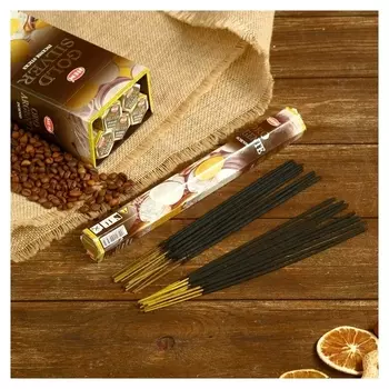 Благовония "HEM" 20 палочек угольные Gold &amp; Silver