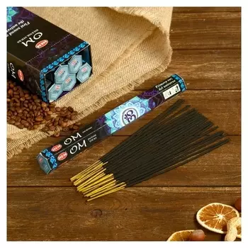 Благовония "HEM" 20 палочек угольные Om