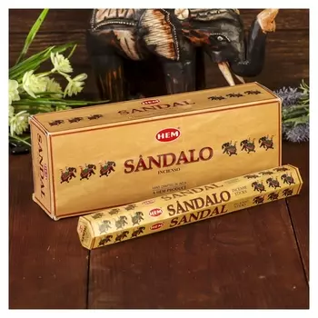 Благовония "HEM" 20 палочек угольные Sandal
