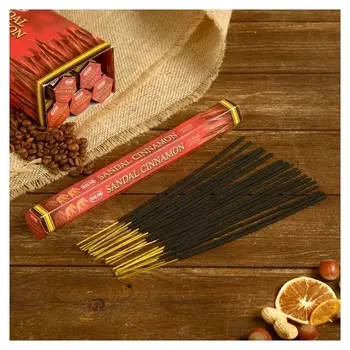 Благовония "HEM" 20 палочек угольные Sandal Cinnamon