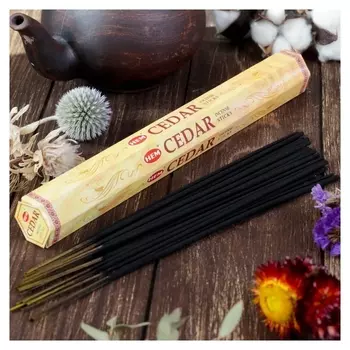 Благовония "HEM Cedar" (Кедр), шестигранник, 20 палочек