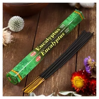 Благовония "HEM Eucalyptus" (Эвкалипт), шестигранник, 20 палочек