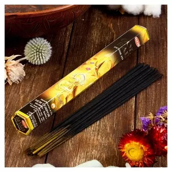 Благовония HEM "Gold Rain. золотой дождь", 20 палочек в упаковке, шестигранник