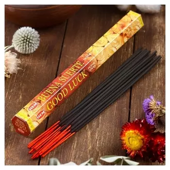 Благовония HEM "Good Luck. счастливый случай", 20 палочек в упаковке, шестигранник