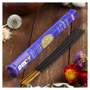 Благовония "HEM Myrrh" (Мирра), шестигранник, 20 палочек