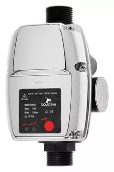 Блок автоматики насоса TIM Ps-01d, компактный, с манометром, 1.5-3.0 бар