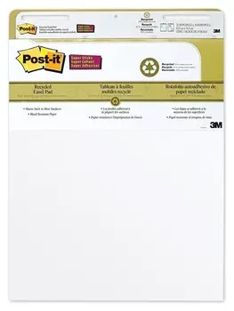 Блок бумаги для флипчартов белый 63,5х76,2 30 лист. Post-it 559 2 бл/уп
