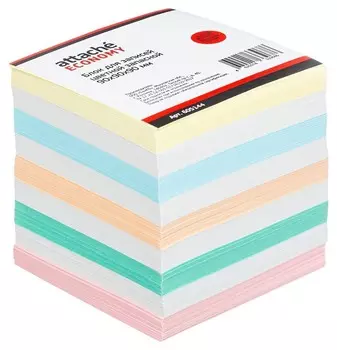 Блок-кубик Attache эконом запасной 9х9х9 цветной 60-80 г