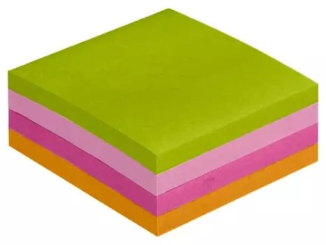 Блок-кубик Attache Selection куб 51х51, неон-1 4 цвета 400 л