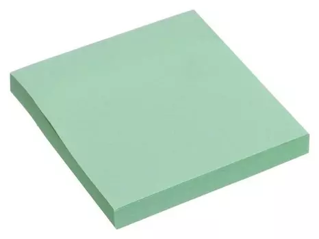 Блок с липким краем 76мм*76мм 80л пастель зеленый