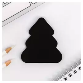 Блок с липким слоем черные листы «Пирамида»