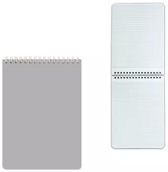 Блокнот А5 (145х212мм), 60л, гребень, лакированный, клетка, Hatber, серебро, 60б5в1гр, B194089