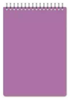 Блокнот а5,60л,кл,спир,пласт.обл,тонир.бл. Attache Bright Colours сиреневый