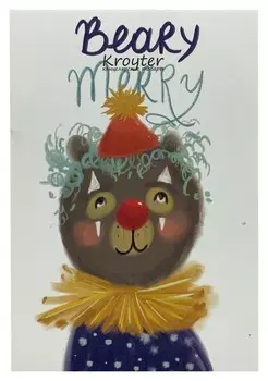 Блокнот Kroyter а6,48л,клетка,скрепка,обл.картон друзья 00089