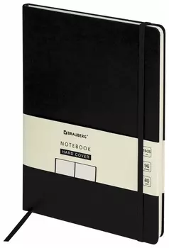 Блокнот-скетчбук большой формат (180х250 мм) В5, Brauberg Ultra, 80 г/м2, 96 л., без линовки, черный, 113064