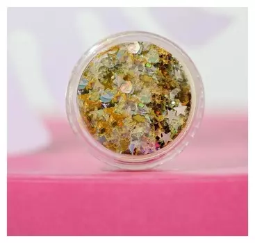 Блёстки для лица и тела, из золота и серебра