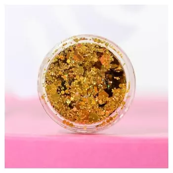 Блёстки для лица и тела, оттенок чистое золото