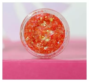 Блёстки для лица и тела, оттенок лососевый