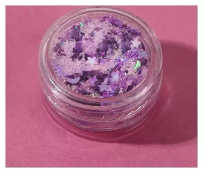 Блёстки для лица и тела, оттенок сиреневый