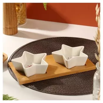 Блюда на подставке "Космически вкусно", 100 мл, 2 шт