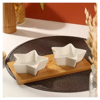 Блюда на подставке "Космически вкусно", 100 мл, 2 шт