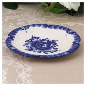 Блюдце «Пирожковница», D=16 см, гжель