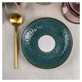 Блюдце Splash, D=12 см, цвет зелёный
