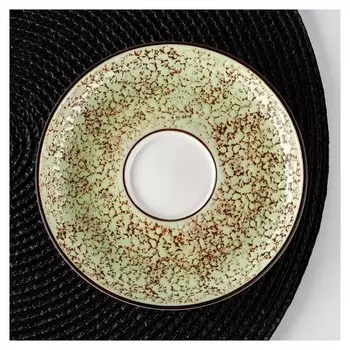 Блюдце Splash, D=14 см, цвет фисташковый