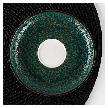 Блюдце Splash, D=14 см, цвет зелёный