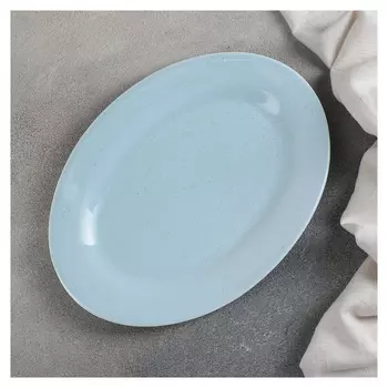 Блюдо «Амелия», 24,5×18 см, цвет голубой