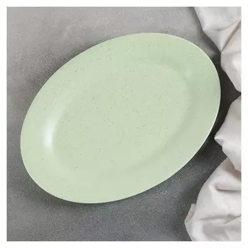 Блюдо «Амелия», 24,5×20 см, цвет зелёный