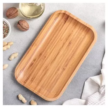 Блюдо бамбуковое, 25,5×15 см