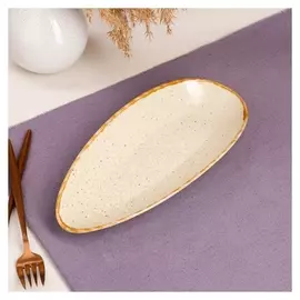 Блюдо для подачи "Азия", карамель, 27 см