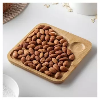 Блюдо для подачи доляна, 16×16 см, квадратное, бамбук