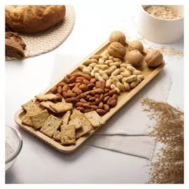 Блюдо для подачи доляна «Бамбук», прямоугольное, 36×15 см, бамбук