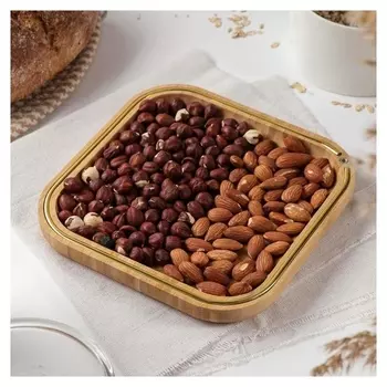 Блюдо для подачи доляна «Цветение», 19,5×19,5 см, бамбук